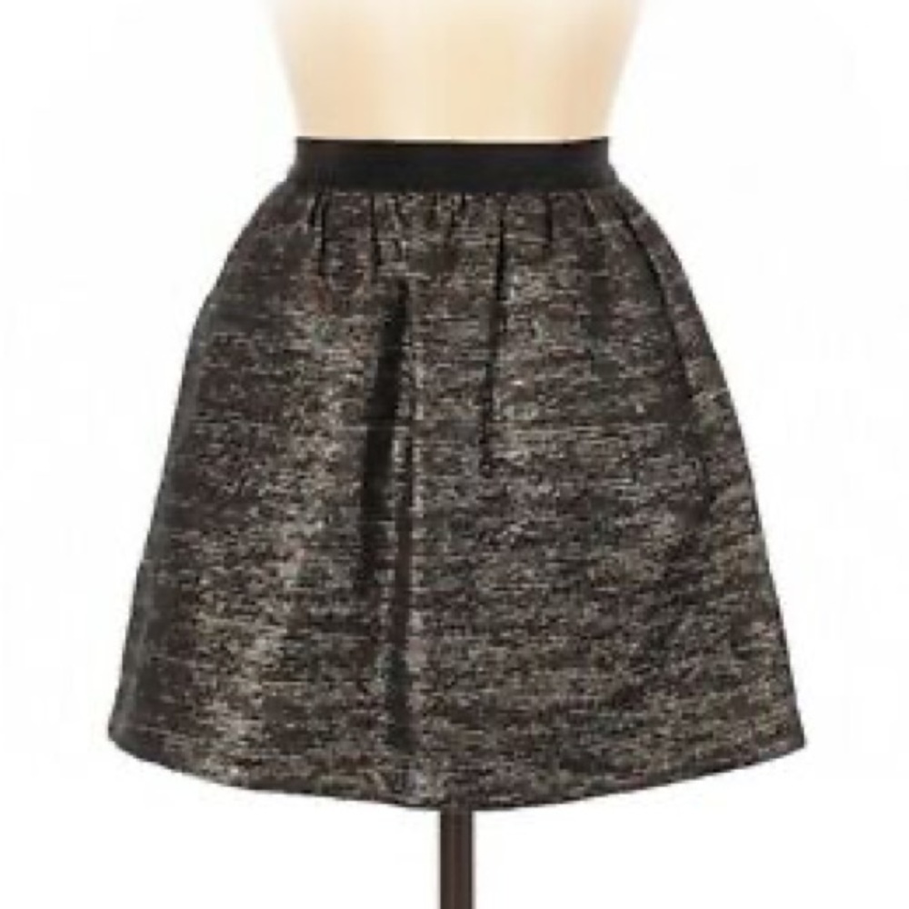 Aritzia Wilfred Metallic Mini Skirt with Pockets